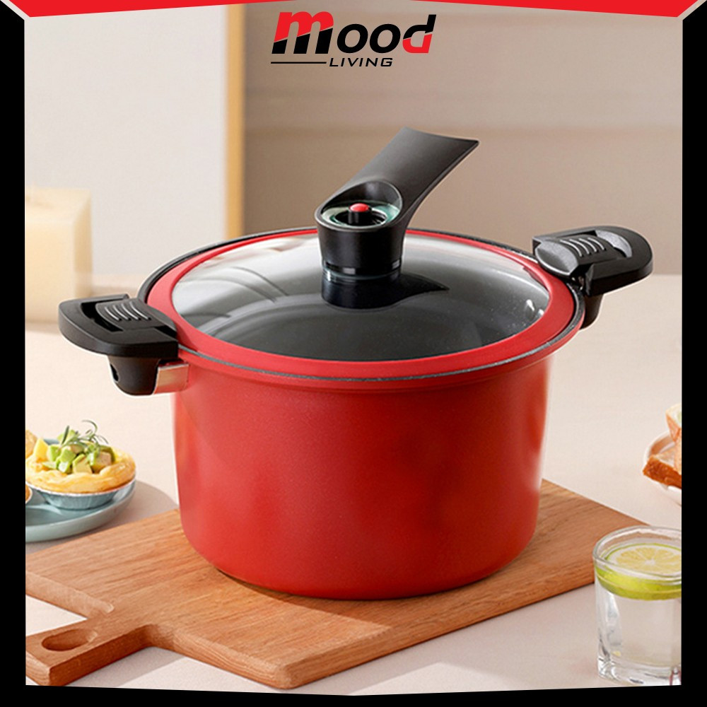 Panci Teflon Pot Pressure Cooker 3.5L Anti Lengket / Totipotent Panci Presto Serbaguna High Quality 