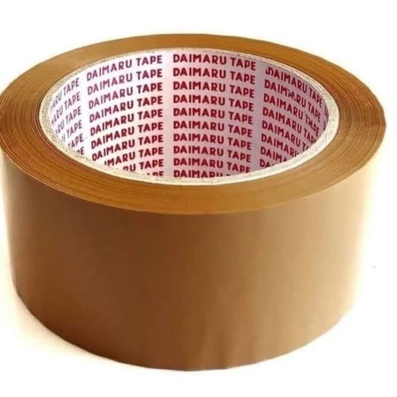 

Lakban bening dan coklat 45mm x 90yard paket 1 slop isi 6 pcs