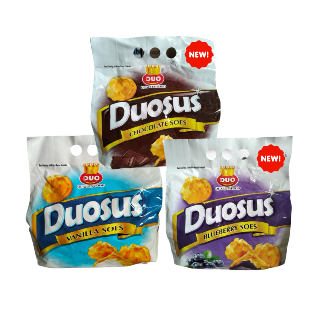 

Duosus 500gr Sus Kering Isian Krim Rasa Blueberry Coklat Vanila