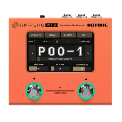 Hotone MP-50OR Ampero Mini Multieffects Pedal Orange Original