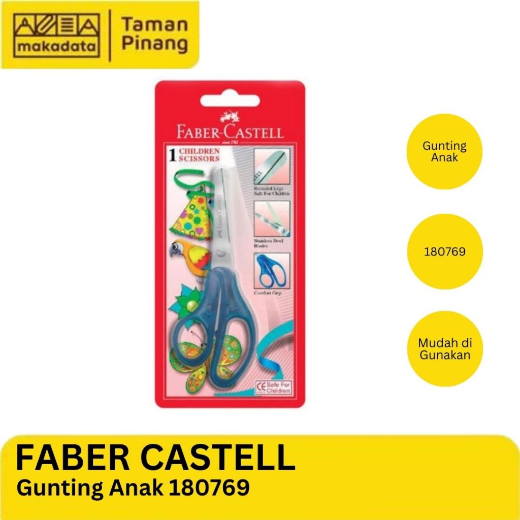 

SCISSORS / GUNTING ANAK FABER CASTELL 180769 (1 PCS) MURAH