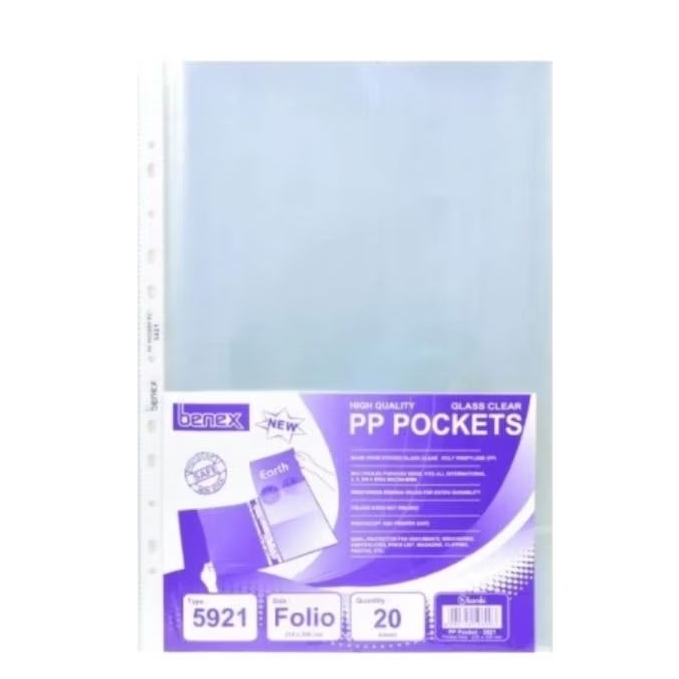 

Pp Pocket Folio isi 100 lembar / Sheet Protektor Folio isi 100 Pocket