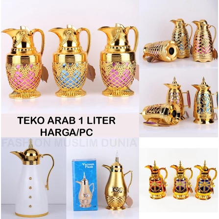 Teko Arab 1 Liter Vacuum Flask / Termos Arab Air Zamzam