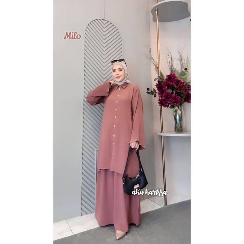 LAILY ONE SET PLISKET by AKU KARISSA / ONE SET ROK / ATASAN SET ROK / TUNIK SET ROK / TUNIK PLISKET 