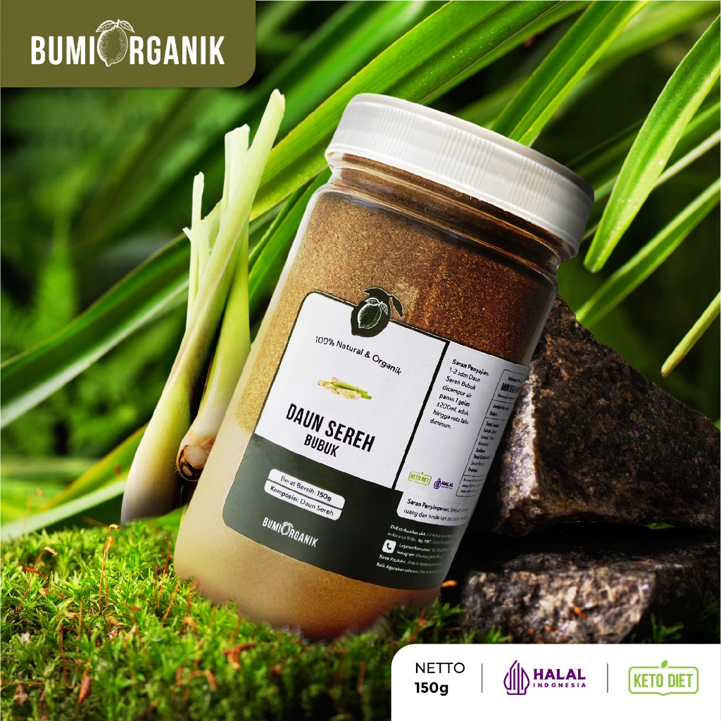 

DAUN SEREH BUBUK TANPA CAMPURAN ASLI 100% ORIGINAL 150G GROUND LEMONGRASS POWDER DAUN SERAI BUBUK BAHAN POKOK POWDER BUMBU REMPAH ORGANIK KUALITAS PREMIUM BUMBU DAPUR BUBUK LENGKAP NUTRIFARM BRAGG DARI BUMI GEMELI LEMOVITA OFFICIAL BEORGANIK