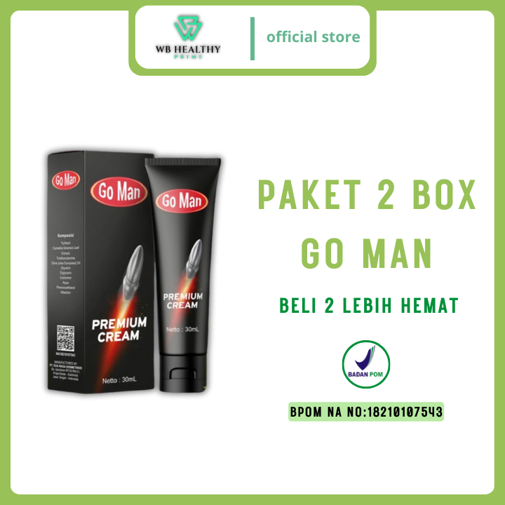 GO MAN PREMIUM CREAM anti septik alami atasi ejakulasi dini