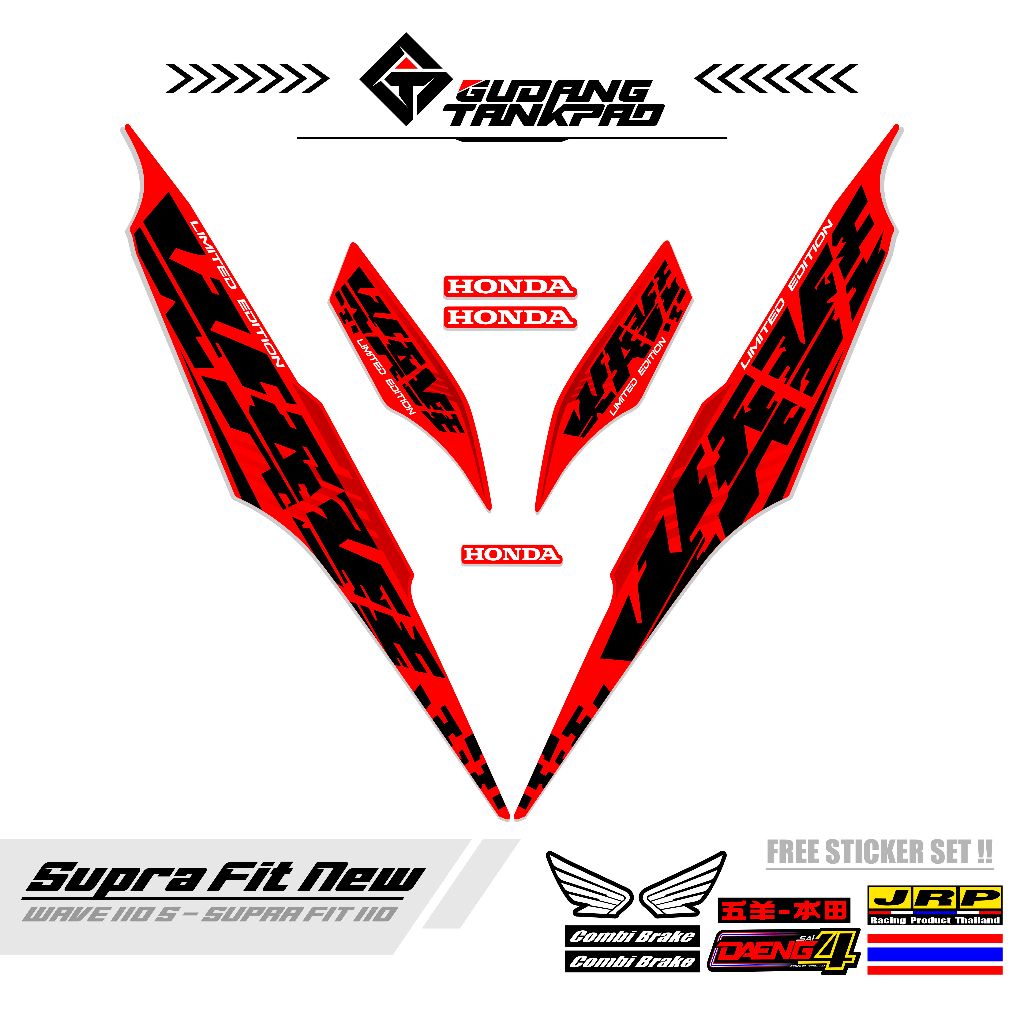 STRIPING MOTOR SUPRA FIT NEW 110 / MTF 11 / STRIPING SUPRA FIT S / STRIPING HONDA SUPRA FIT / STIKER