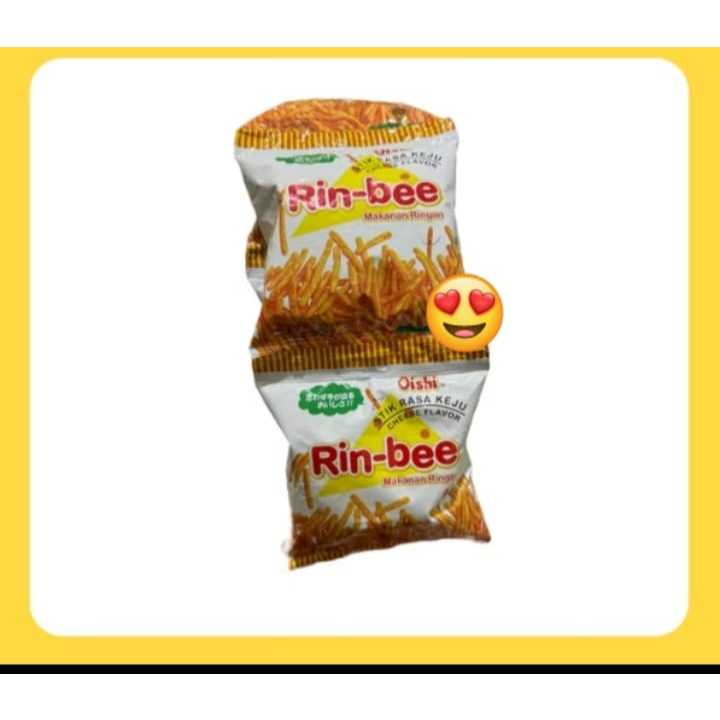 

SNACK OISHI RIN-BEE STIK RASA KEJU 1 RENCENG 10 PC @ 10 Gram