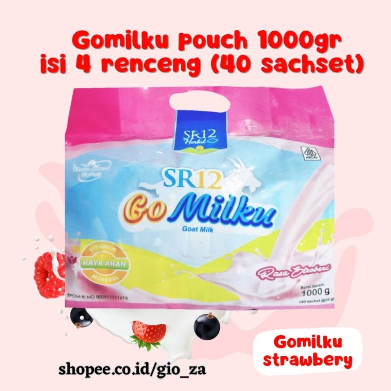 

Termurah Gomilku SR12 strawberry 40 sachset -susu kambing etawa