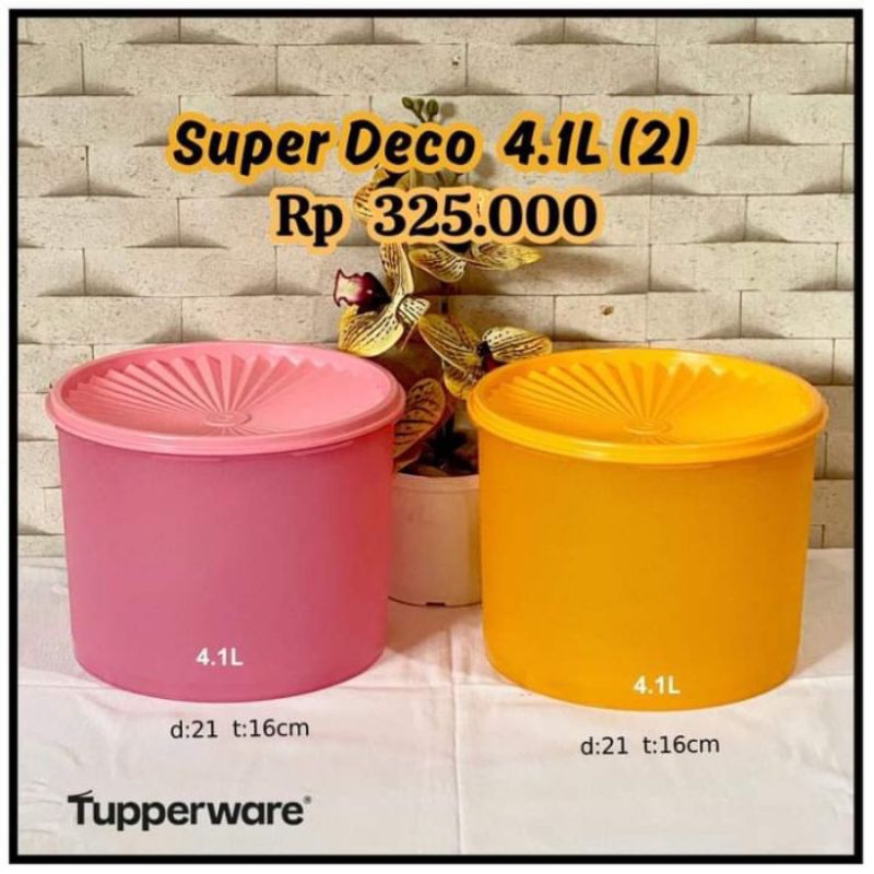 SUPER DECO 4LITER TUPPERWARE