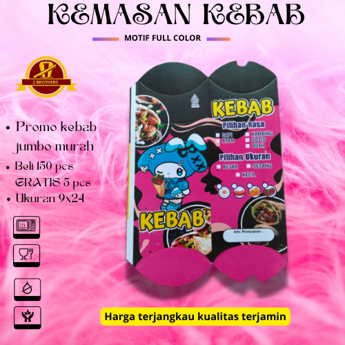 

COD kertas dus kebab Labubu isi 25 // Kemasan box kebab higenis isi 25 // Wadah Kebab Harga Terjangkau