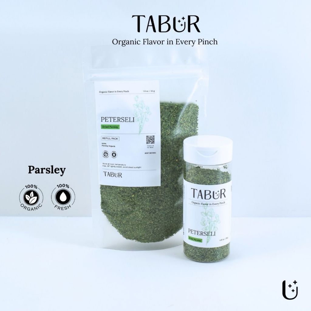 

Tabur Bumbu Dapur Organik Peterseli (25g) - Dried Parsley Organic