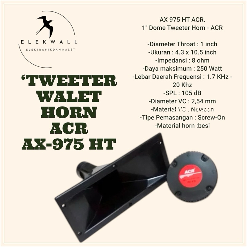 TWEETER HORN ACR AX 975 HT
