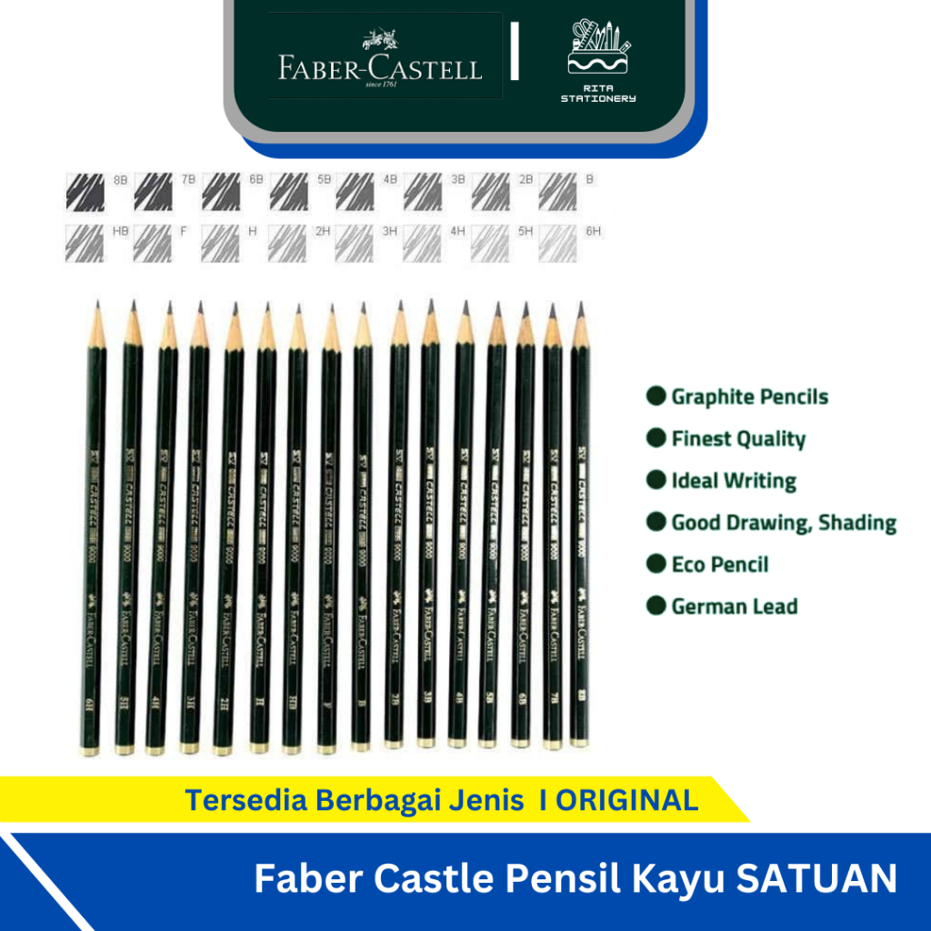 

Faber Castell Pensil / Pencil 1 Pcs Satuan Original Asli