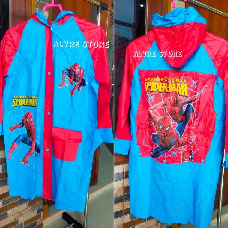 New Stock Jas Hujan Anak Jaket Celana Backpack Tas Lucu Karakter Mantel Mantol Anak Setelan Jaket Ce