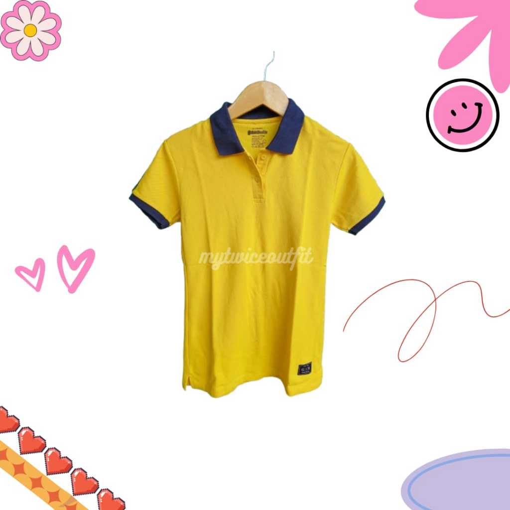 KAOS POLO WANITA KUNING