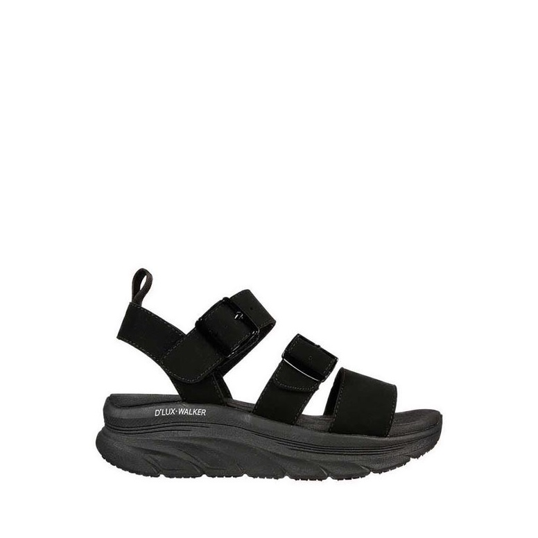 STOKTERBATAS Skechers D Walker Womens Sandal  Black