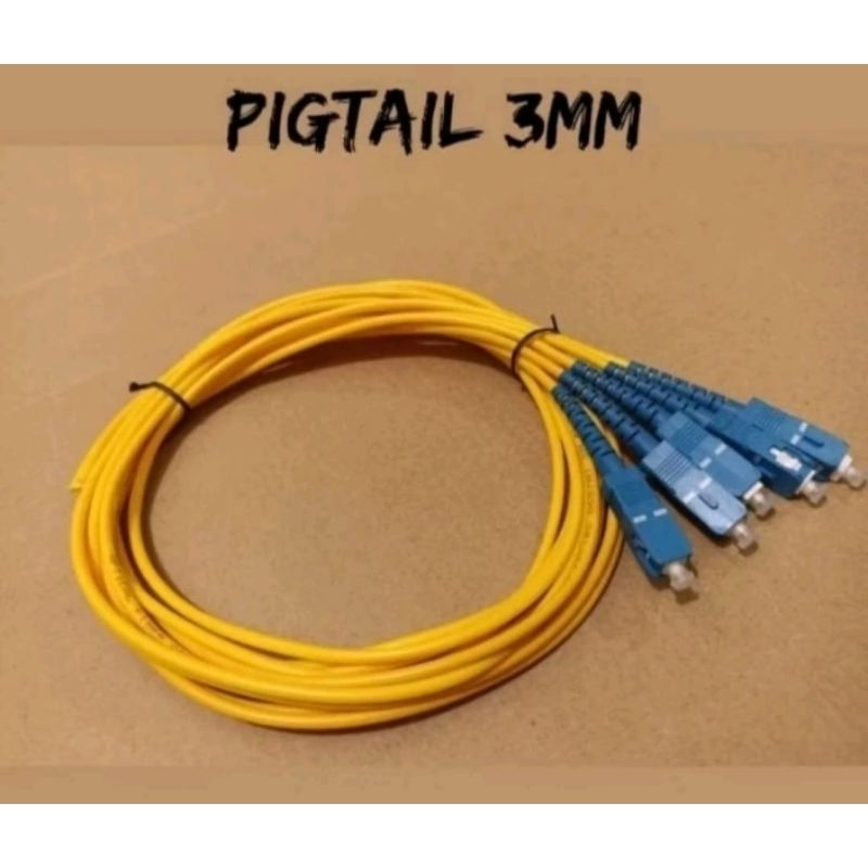 Pigtail SC UPC 3mm 2mm Pigtail SC UPC panjang 1,5mm