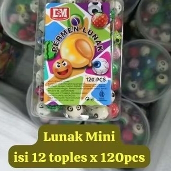 

Permen lunak mini 1 toples isi 12 pcs