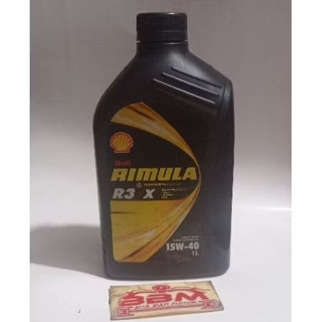 OLI MESIN MOBIL DIESEL SHELL RIMULA R 3 / R3 TURBO 15W-40 1L