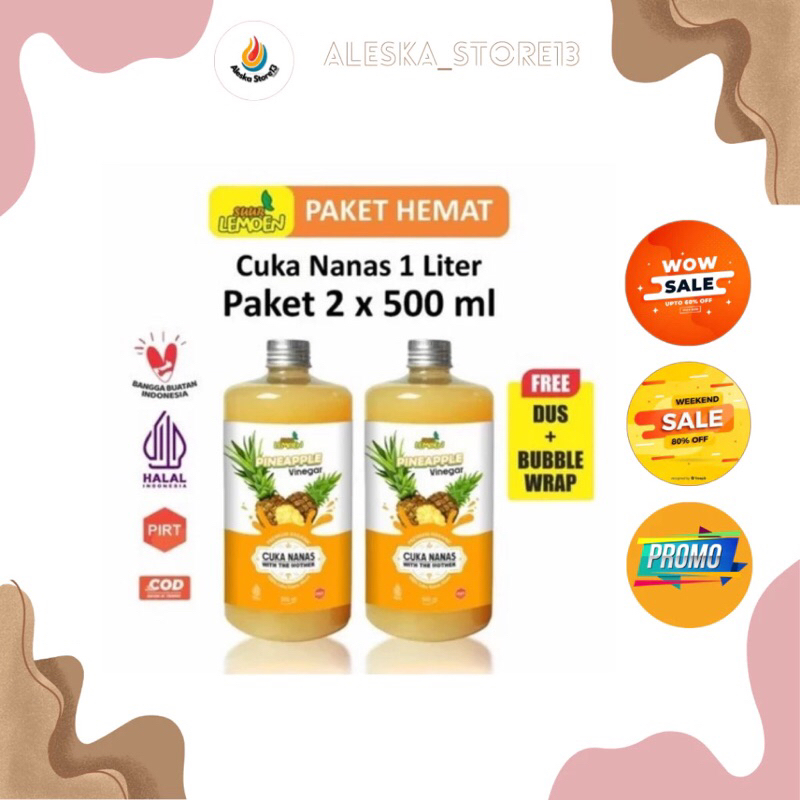

Terlaris Suur lemon Cuka nanas 1 Liter original - By Aleska Store