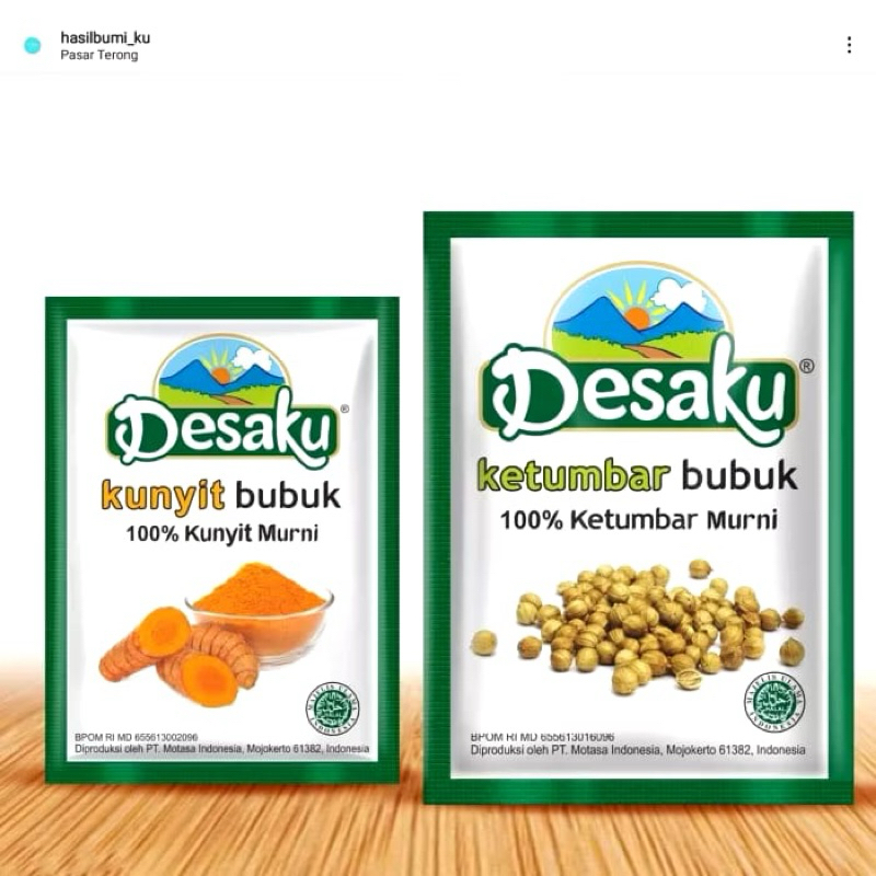 

Kunyit ketumbar Bubuk desaku bungkus 1/pcs