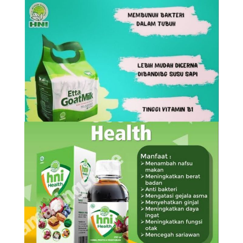 

1 Paket HNI Health Dan Susu Etawa Untuk Daya Tahan Tubuh Anak Sehat