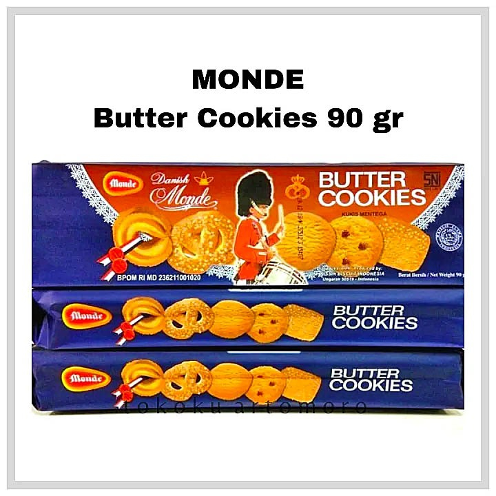 

BISKUIT MONDE BUTTER COOKIES 90 GRAM MAKANAN RINGAN SNACK CEMILAN ENAK HARGA GROSIR