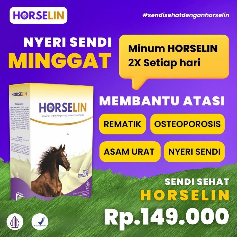 

Horselin Susu Kuda Premium 300gr Susu Kuda No.1 di Indonesia untuk Kesehatan Sendi dan Daya Tahan Tubuh