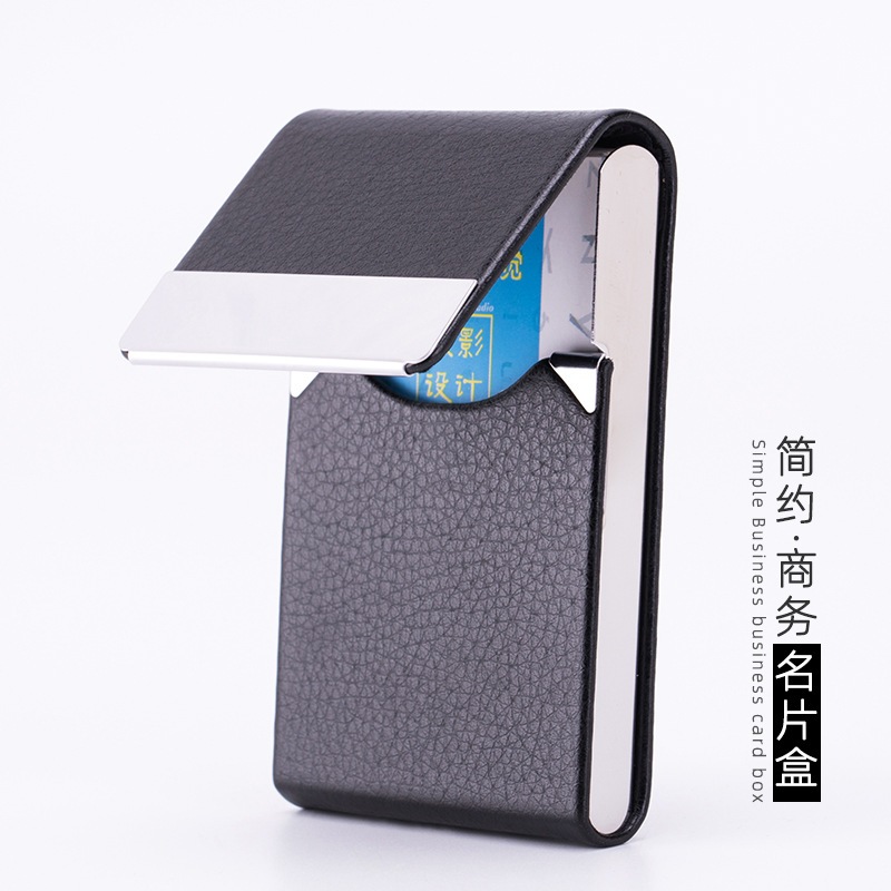 

Tempat Kotak Simpan Kartu Nama Name Card Kulit Polos