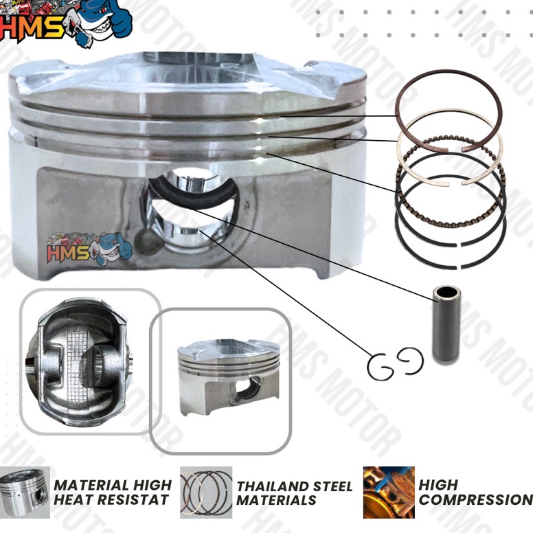 SALE SEHER CBR PISTON RING SET CBR 15 PIN 15 UKURAN STANDAR  5 1 15 2 25 3 35 4 THAILAND HIGH QUALIT