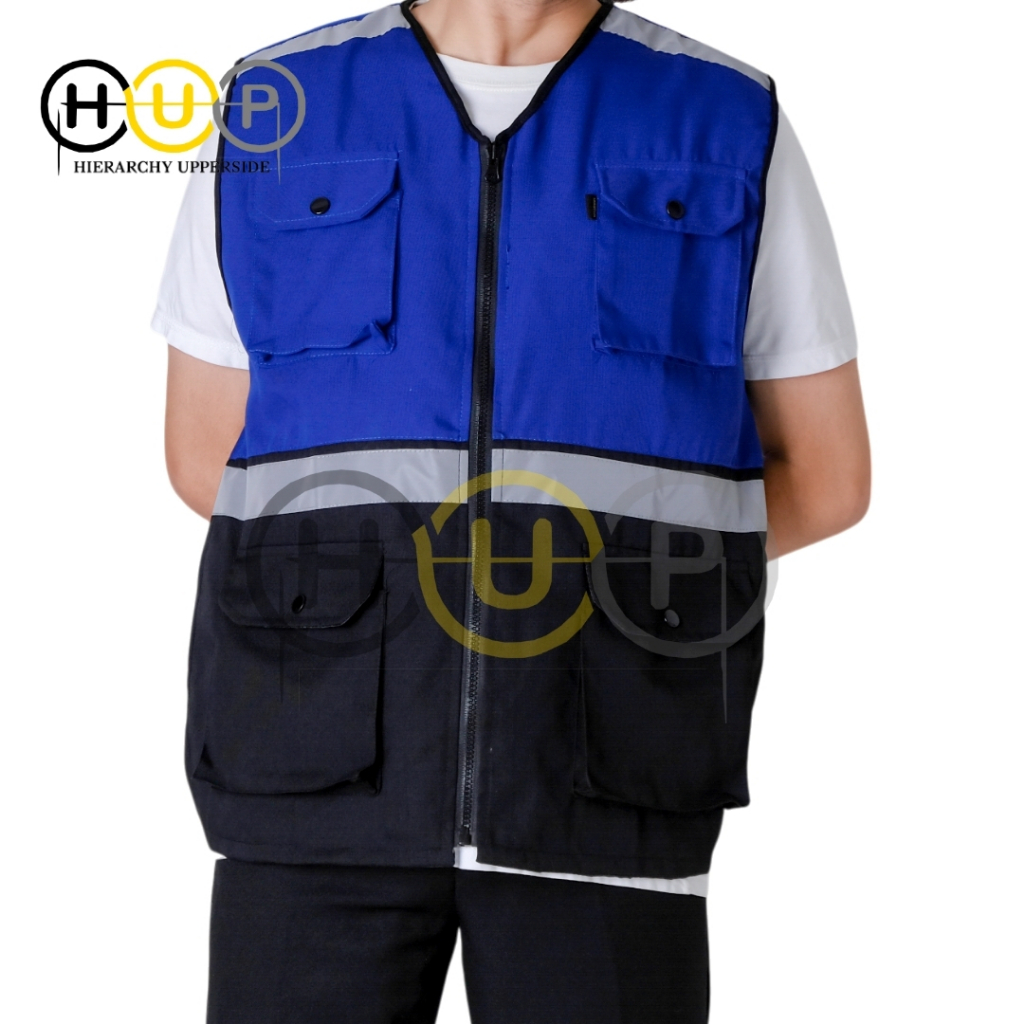 ROMPI SAEFTY KOMBINASI BIRU HITAM ROMPI KERJA ROMPI LAPANGAN