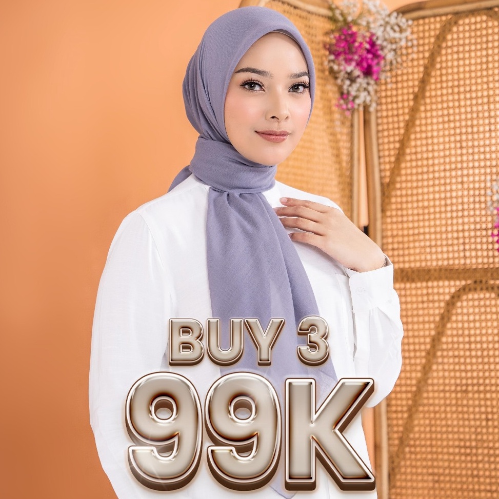 Paling Dicari Anniversary Sale  ZM Zaskia Mecca  Sadi Hijab Polos  Kerudung Segi Empat