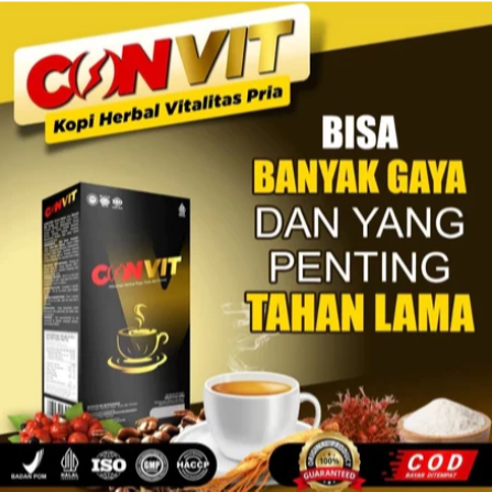 CONVIT Kopi Herbal Vitalitas Untuk Pria 100 % Dari Bahan Alami