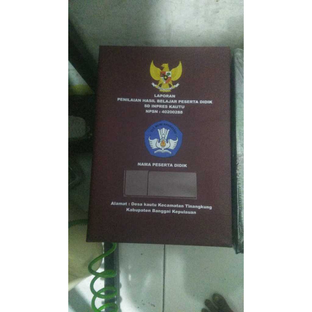 

Map Raport Sekolah Dasar Nasional / Map Rapor SD / Map Rapor SMP / Map Rapor MTS / Map Rapor SMA SMK