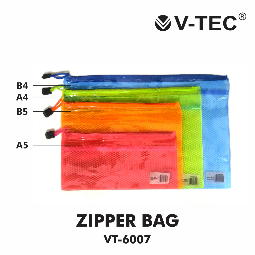 

V tec zipper bag folder map 6007 B5 B4 A6 A5 A4