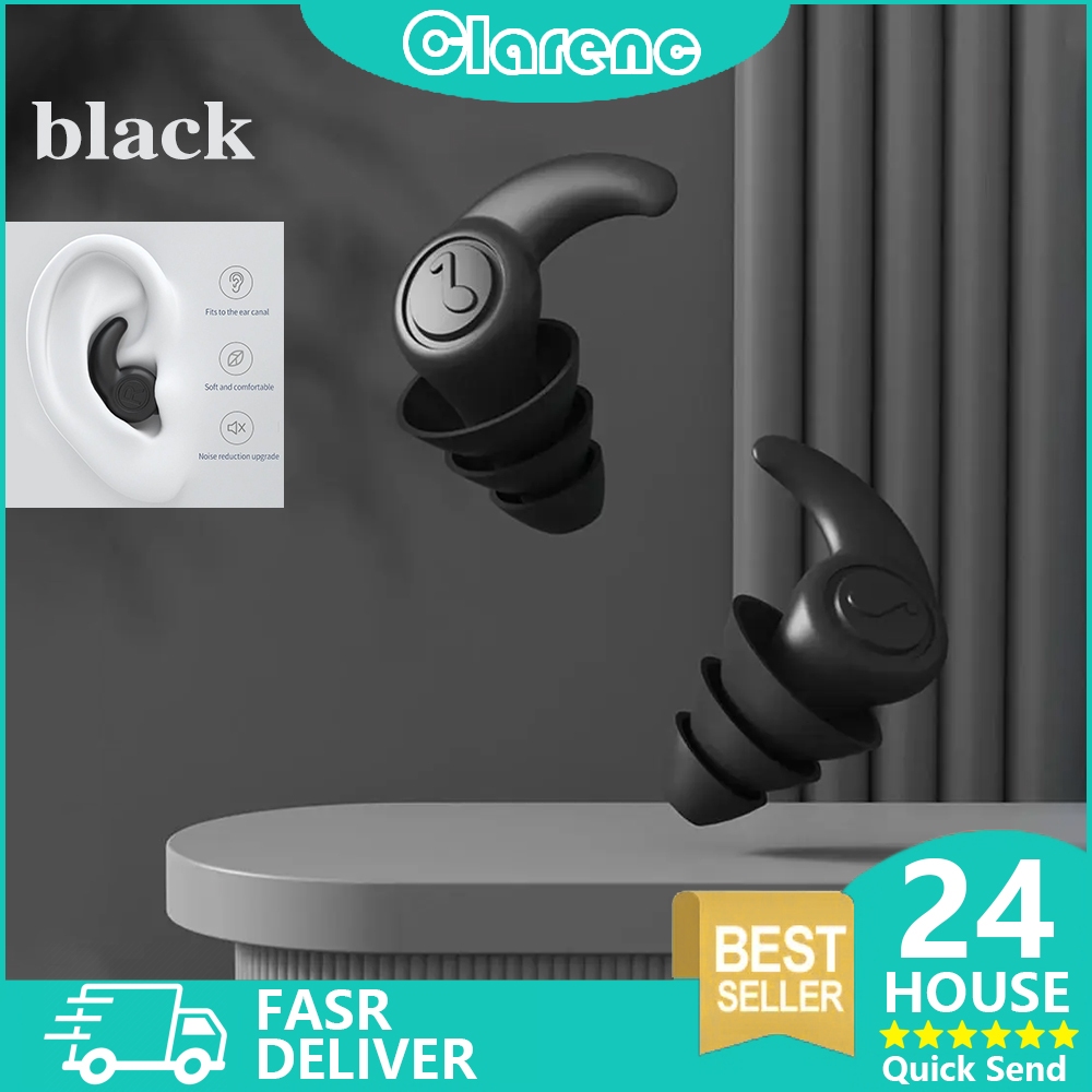 Earplug 3 layer deep sleep earplug silikon nano ear plug peredam suara penutup kuping untuk tidur