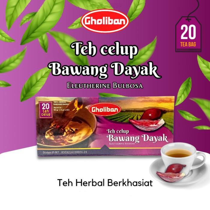 

Teh Celup Isi 20 GHOLIBAN Bawang Dayak Asli Kalimantan Obat Herbal Membantu Mengatasi Masalah Gejal Diabetes Kesehatan Jantung kolesterol jahat dan Menurunkan Gula Darah tingi Hipertensi Kanker Kelenjar--