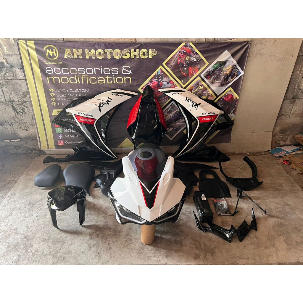 bodycustom fullfairing fullbody paket modifikasi R1 r3 fullbody r15 lama model r3