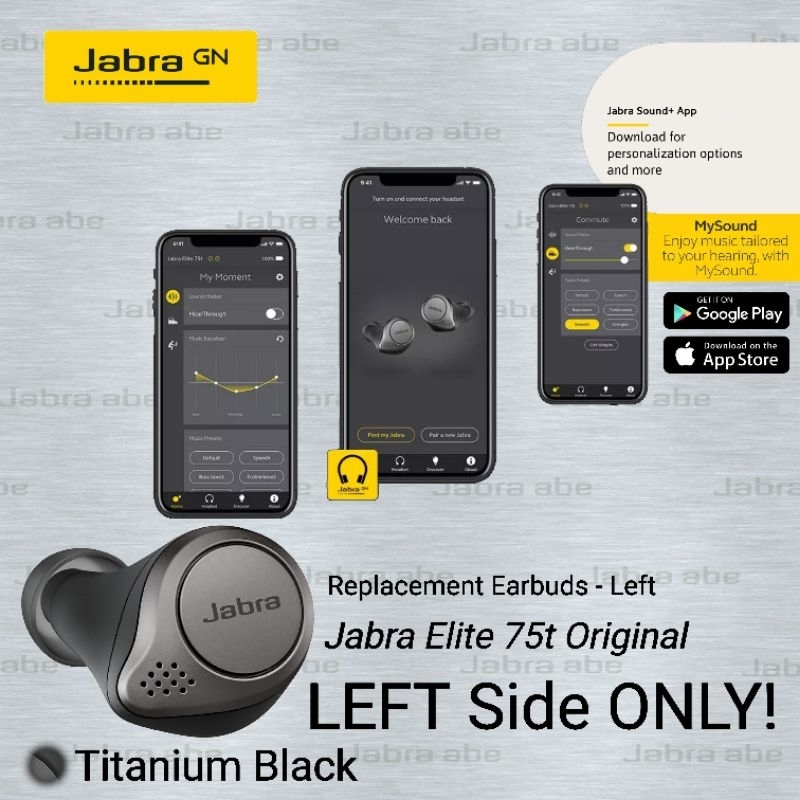 Jabra Elite 75t Original Replacement Earbuds Left