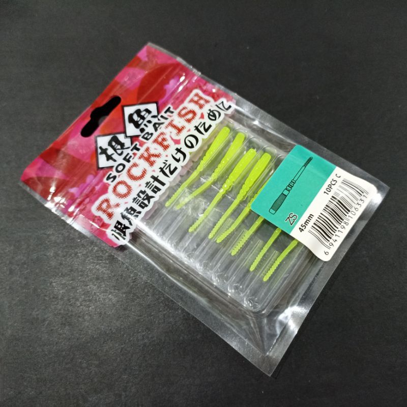 Softlure Tipe ZS Softbait Rockfish dari merk Tsurinoya 1 pack isi 10 pcs umpan pancing ikan