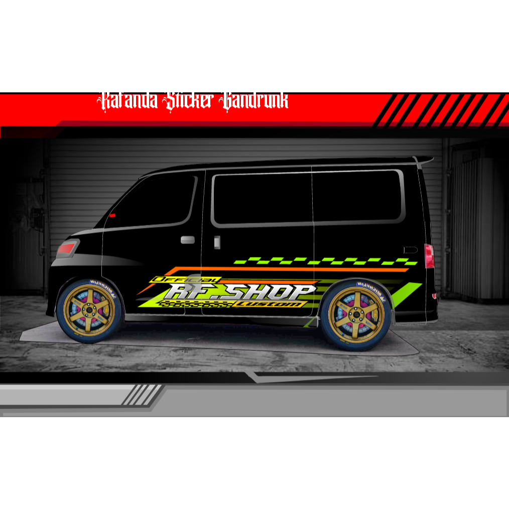 STIKER DECAL GRANDMAX BLINDVAN LUXIO APV AVANZA DLL