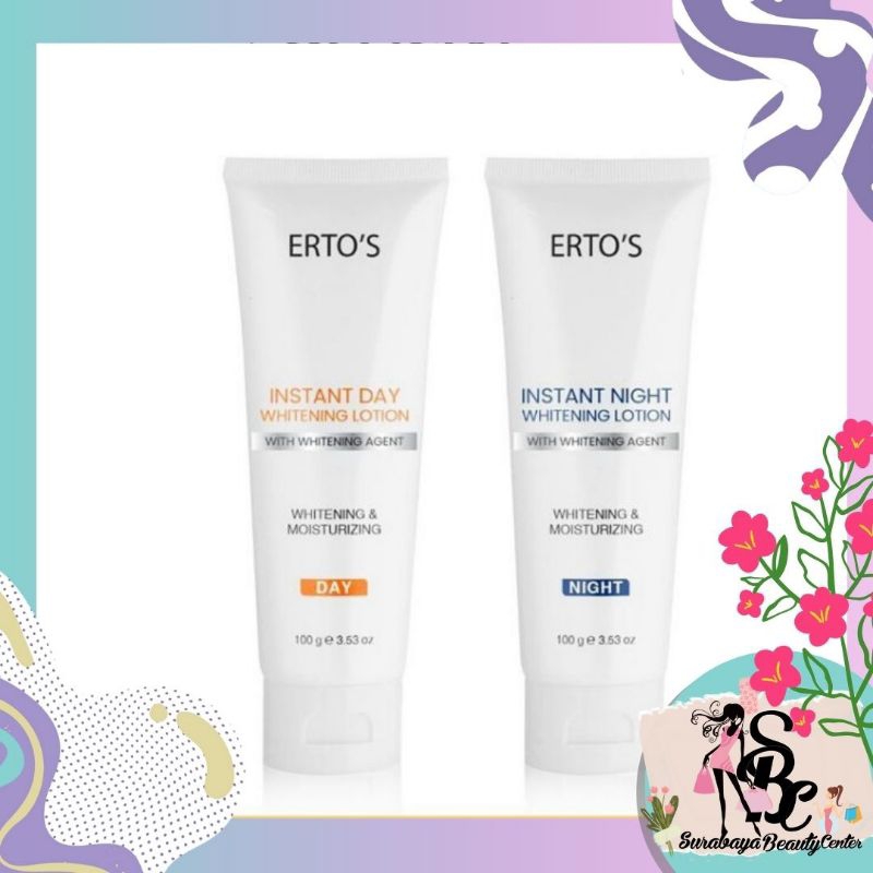 SBC | Promo Super Murah ERTOS Paket Instan White Lotion (Day & Night) 100% Original