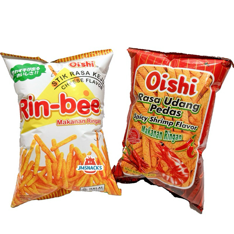 

[PROMO!!] Oishi Rin-Bee Stick / Kraker Udang 60gr - Snack Cemilan sehat nikmat enak termurah diskon viral