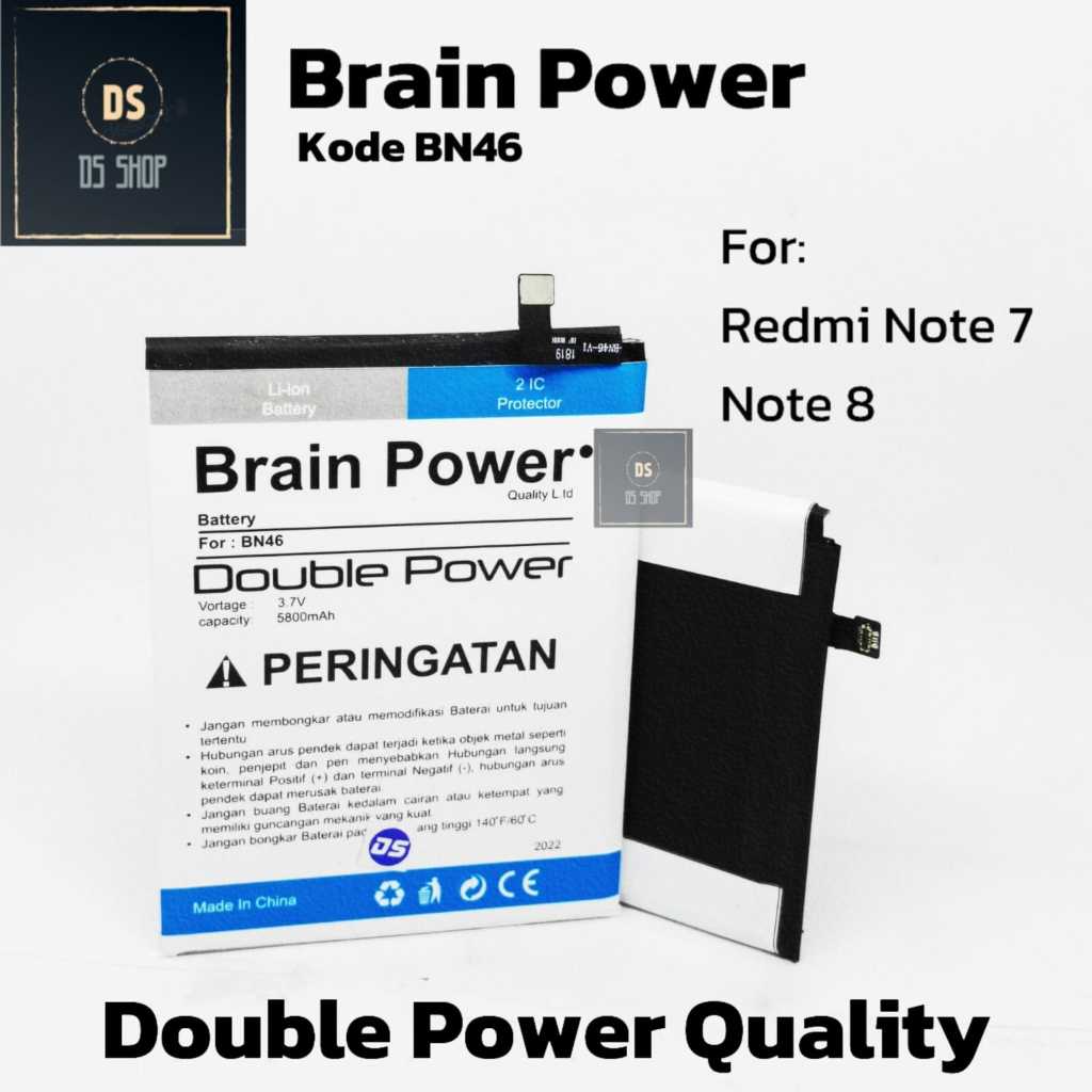 Baterai HP Xiaomi Redmi 7 Redmi Note 8 Redmi Note 6 BN46 BN 46 Ori Original DOUBLE POWER Batre HP
