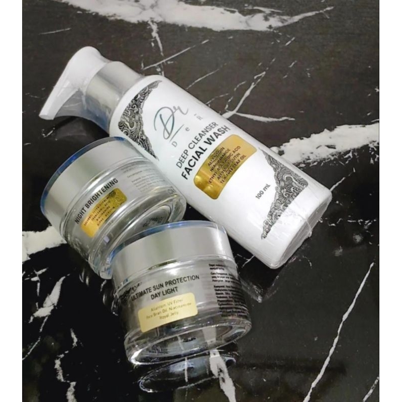 DeR skincare/paket kulit sehat/bpom skincare/cream pencerah