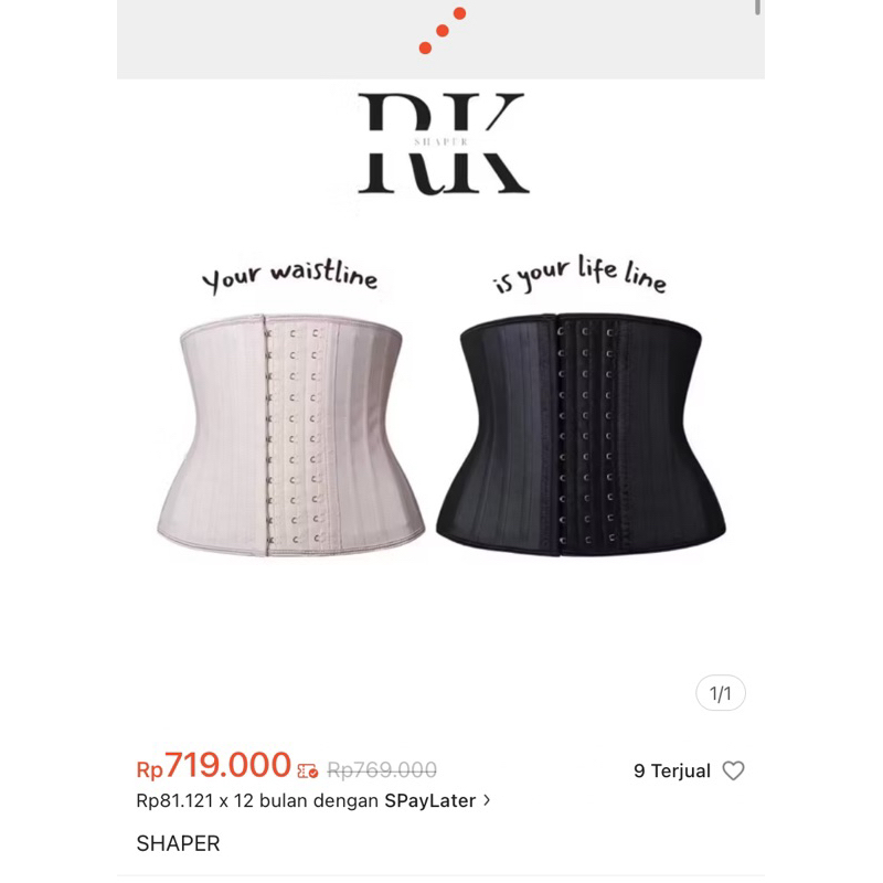 Preloved RK SHAPER (KORSET)