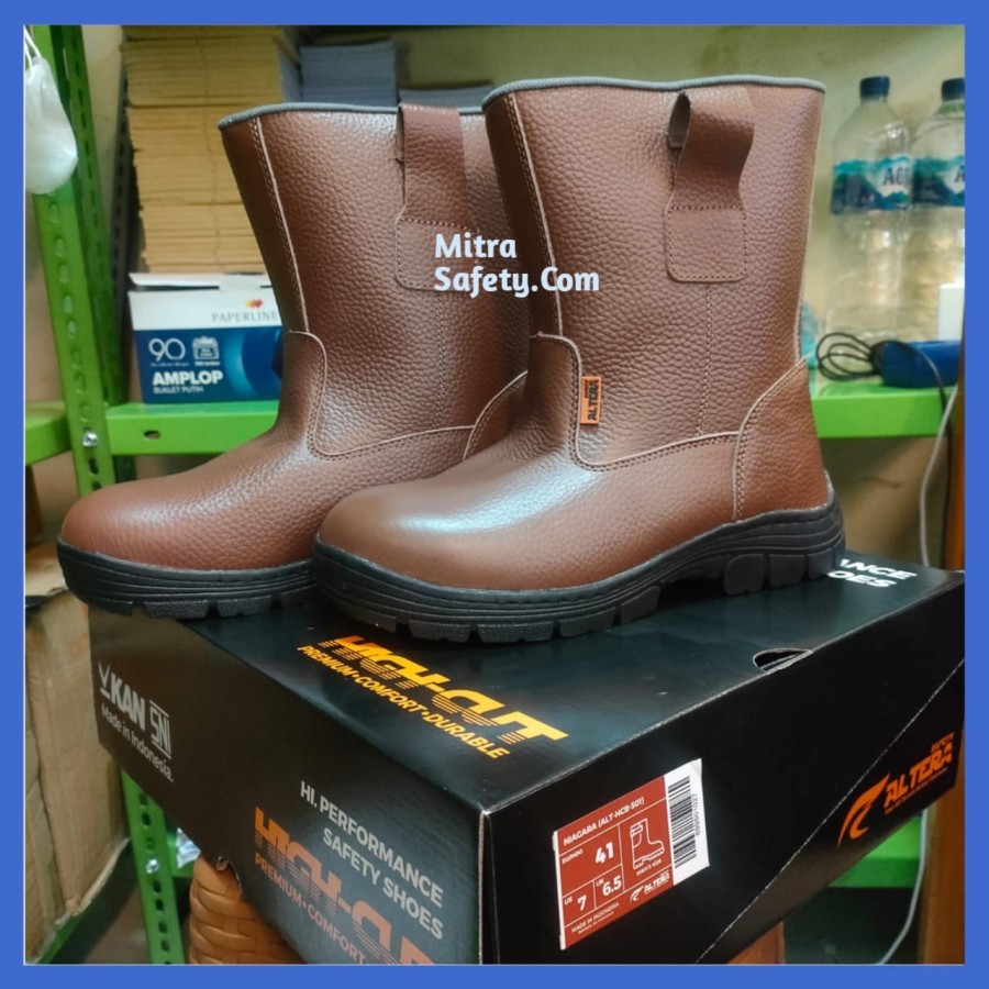 Sepatu Safety Altera Niagara Brown Original / Safety Shoes Altera Niagara