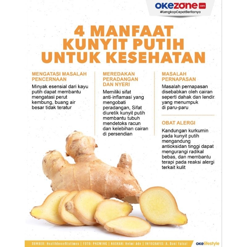 

kunyit putih/temu putih segar 1kg