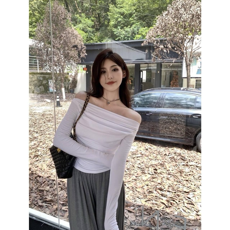 Sabrina Longsleeve Crop Top - Sabrina Tshirt Lengan Panjang